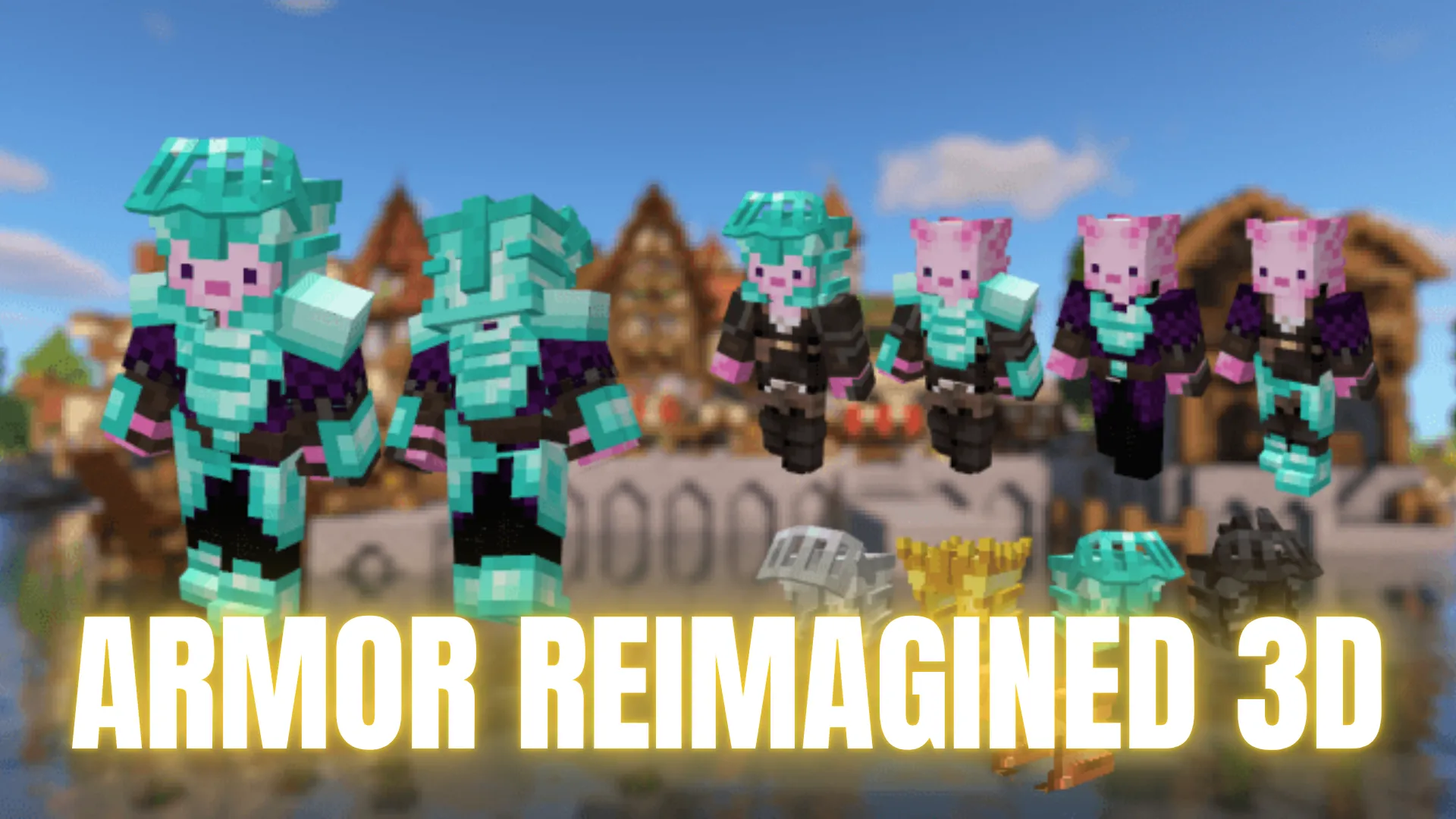 Armor Reimagined 3D Texture Pack (1.21, 1.20) – MCPE/Bedrock