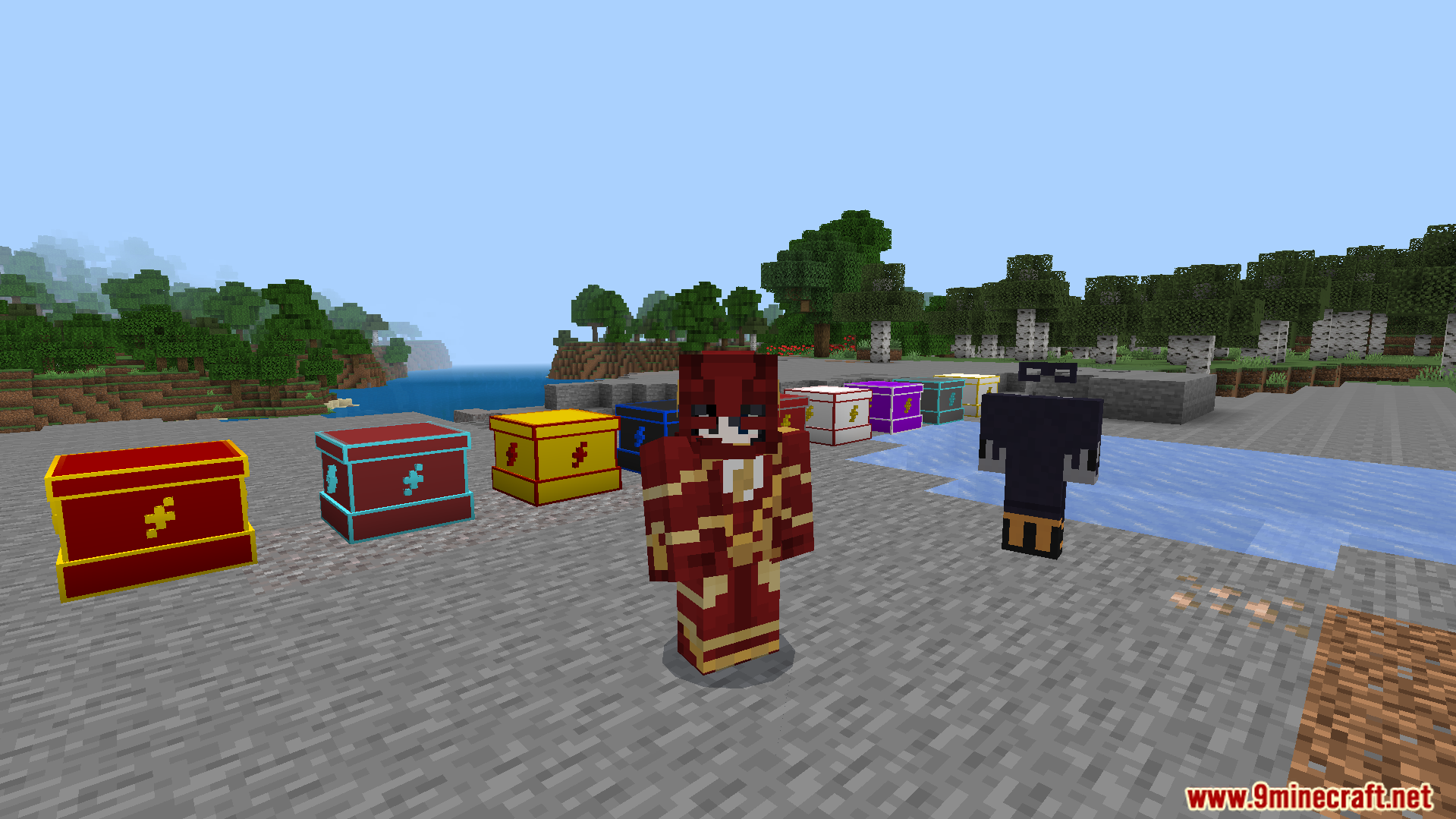 Avras Heroes the Flash Addon Screenshot 4 Avras Heroes The Flash Addon features various hero suits and craftable speedster chests