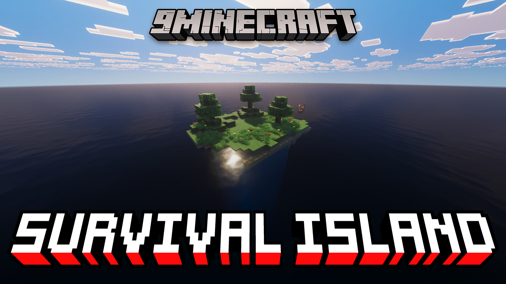 BakuBuilds Survival Island Map (26.x, 1.21) – Build an Island Base From Just Three Trees