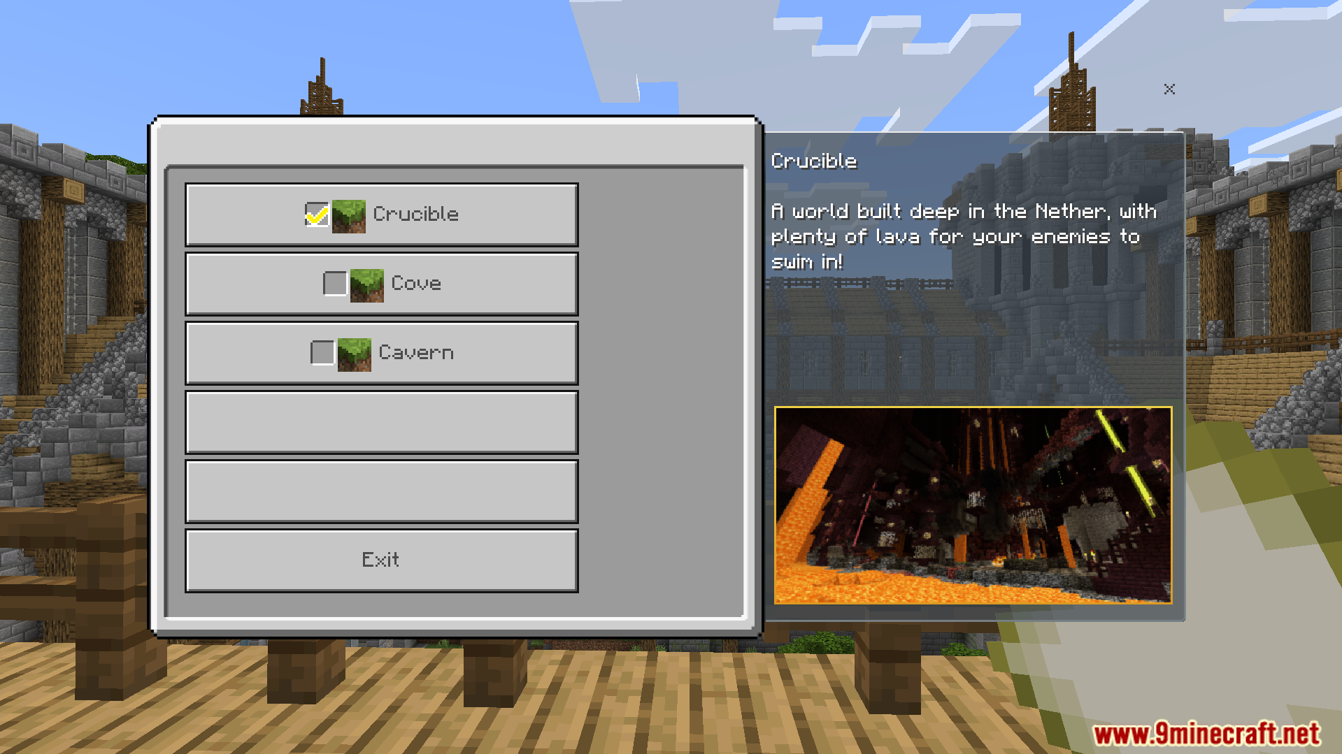 Battle Mini Game Map Screenshot 9 Players can vote for one of three unique battle arenas