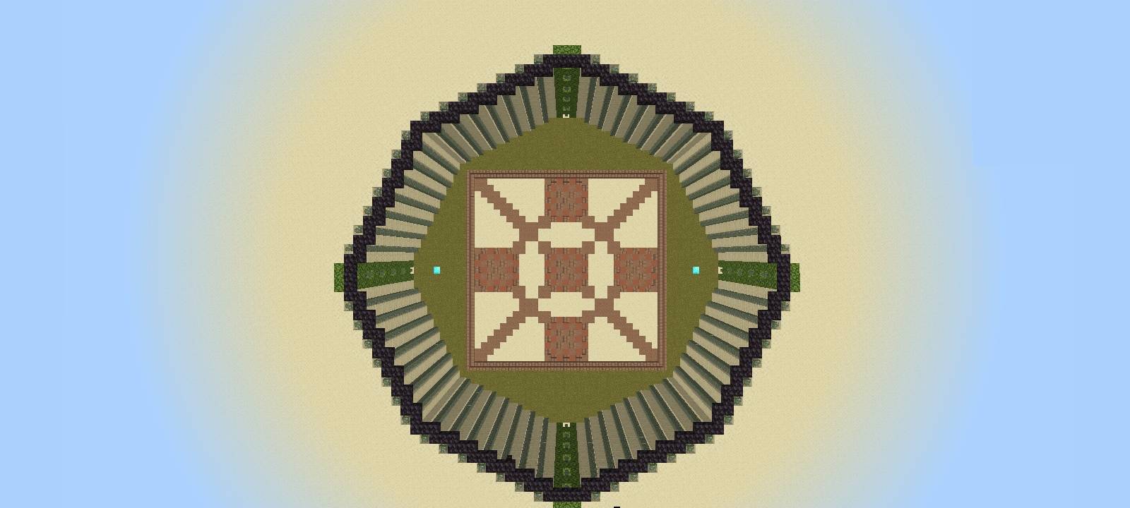 Bedrock Battle Arena Map MCPE/Bedrock Map Screenshot 1 Arena 1