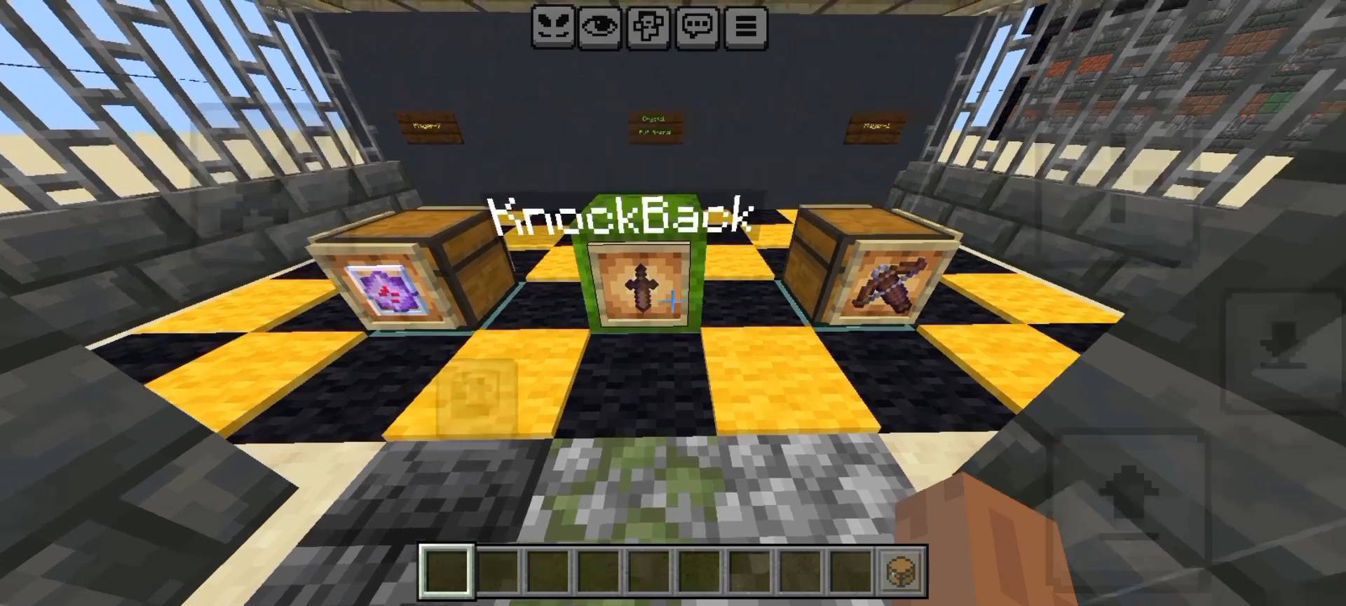Bedrock Battle Arena Map MCPE/Bedrock Map Screenshot 6 Arena-3 Kits