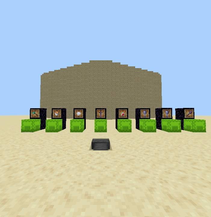 Bedrock Battle Arena Map MCPE/Bedrock Map Screenshot 11 Old Version Kits Area