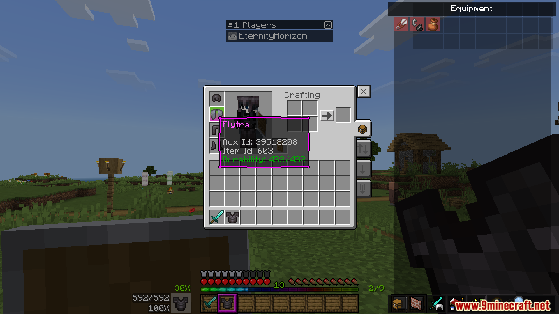 The new interface shows helpful information like your armor durability