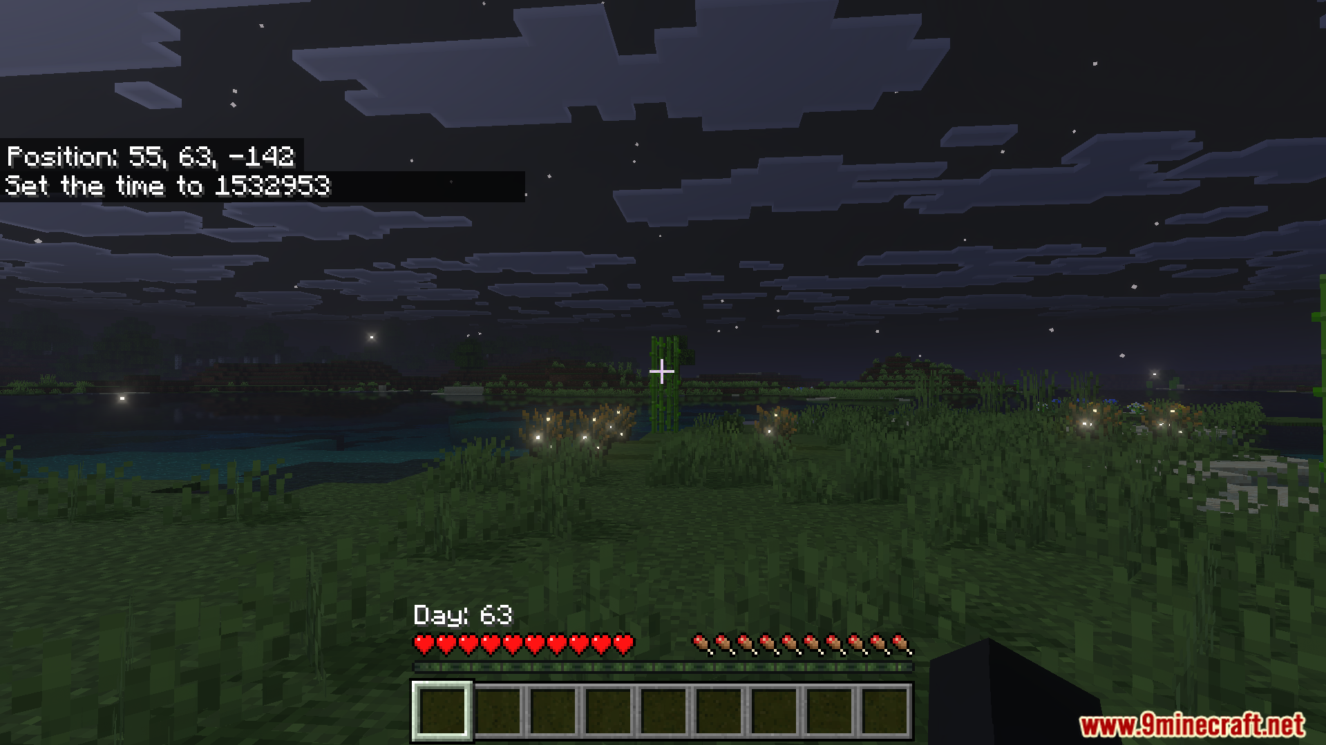 Better Days Played Texture Pack Screenshot 5 The new day counter position is visible during the night