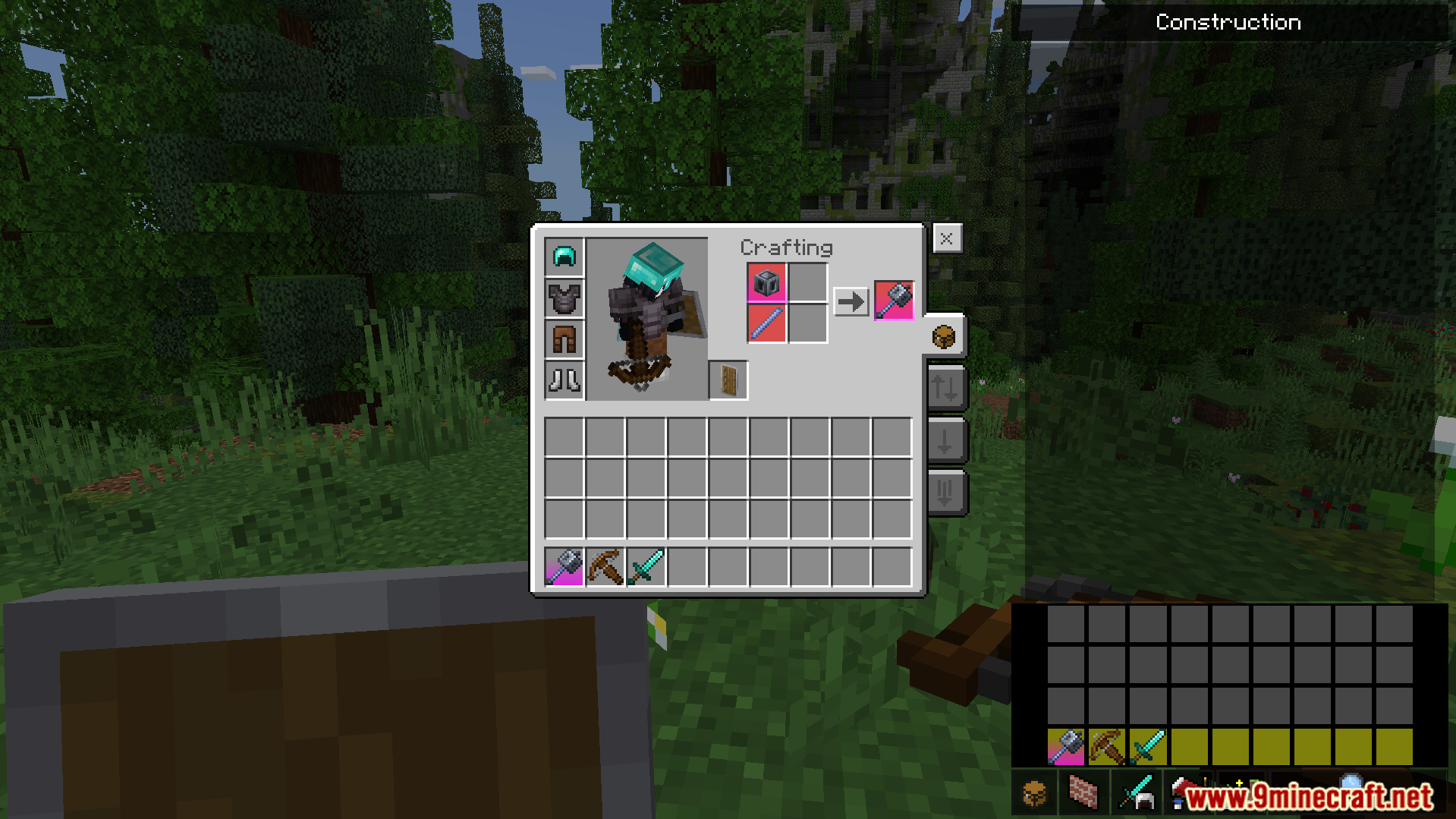Better Inventory Overhauled Texture Pack Screenshot 4 A new inventory layout with quick craft buttons for crafting