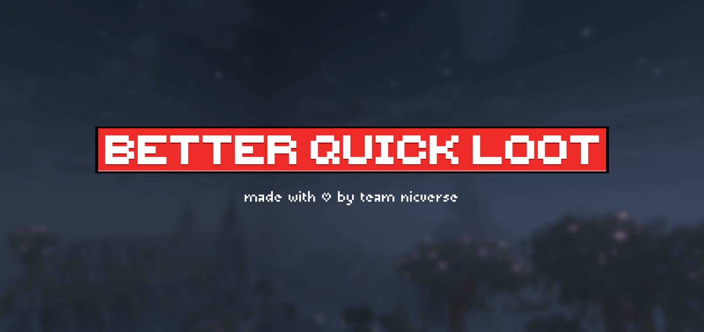Better Quick Loot Texture Pack (26.x, 1.21) – MCPE/Bedrock