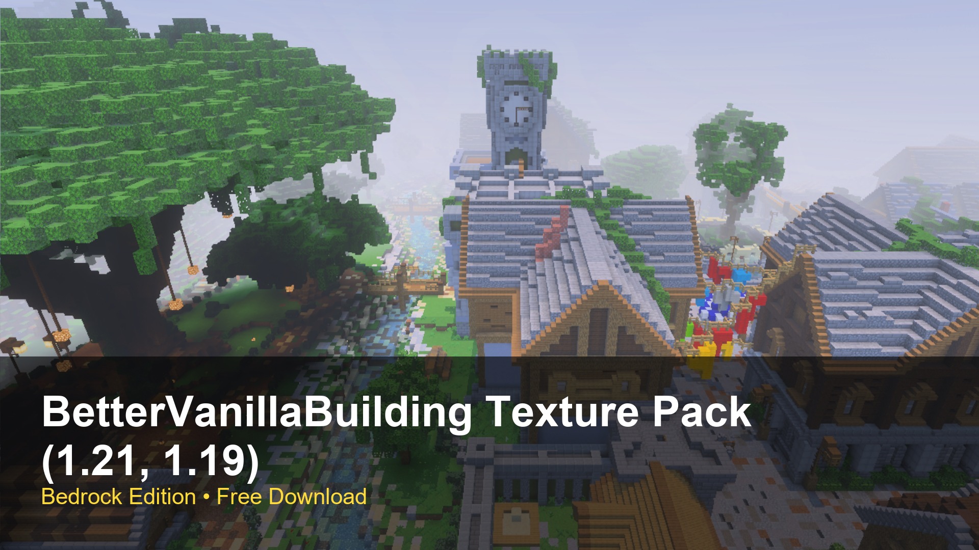 BetterVanillaBuilding Texture Pack (1.21, 1.19) – Enhanced Building Textures