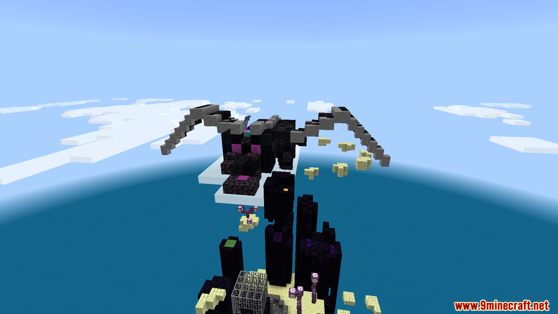 Biome Spiral Parkour Map Screenshot 4 Defeat the final dragon waiting at the top of the tower