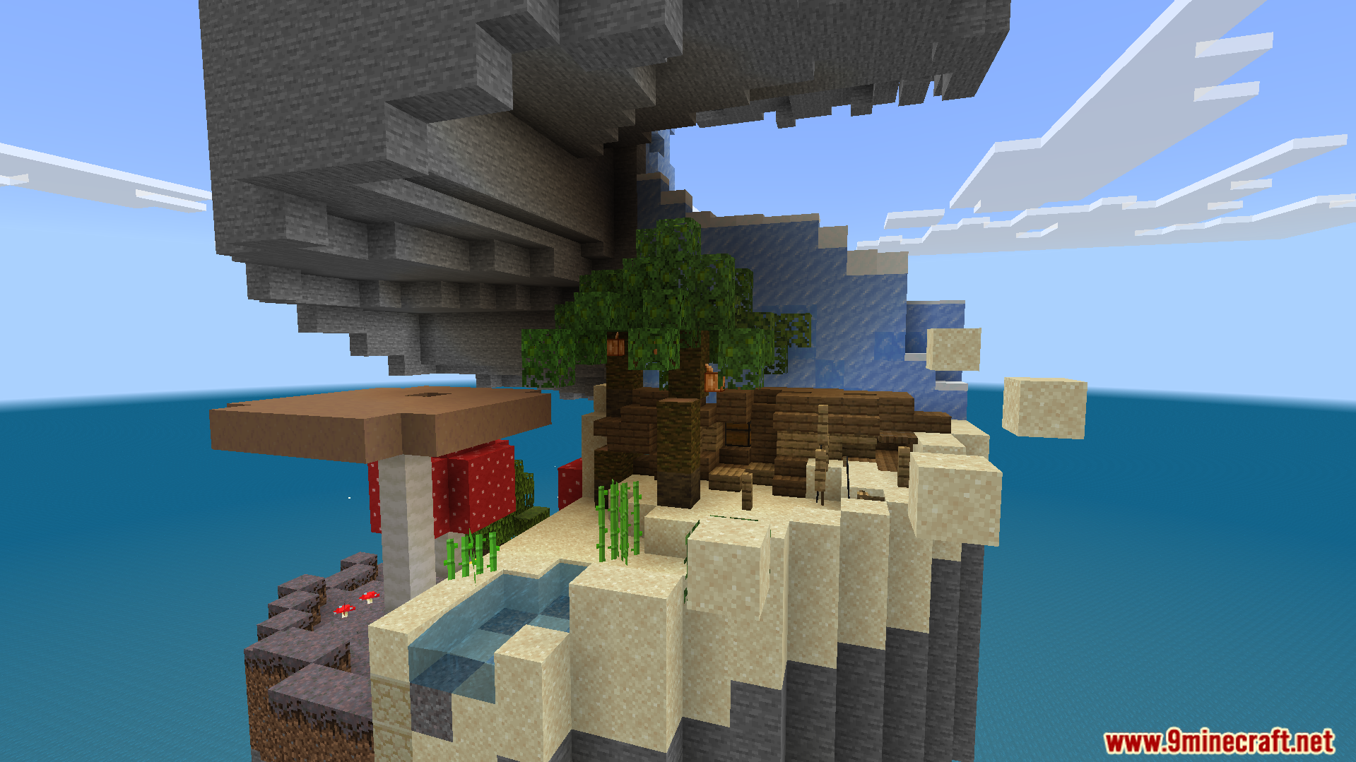 Biome Spiral Parkour Map Screenshot 7 Parkour through different biomes on a giant floating spiral tower