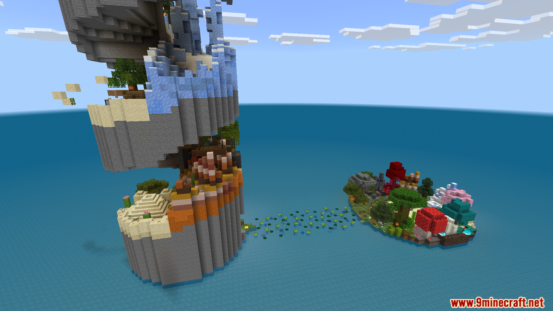 Biome Spiral Parkour Map Screenshot 8 Climb the giant spiral tower by jumping through many unique levels