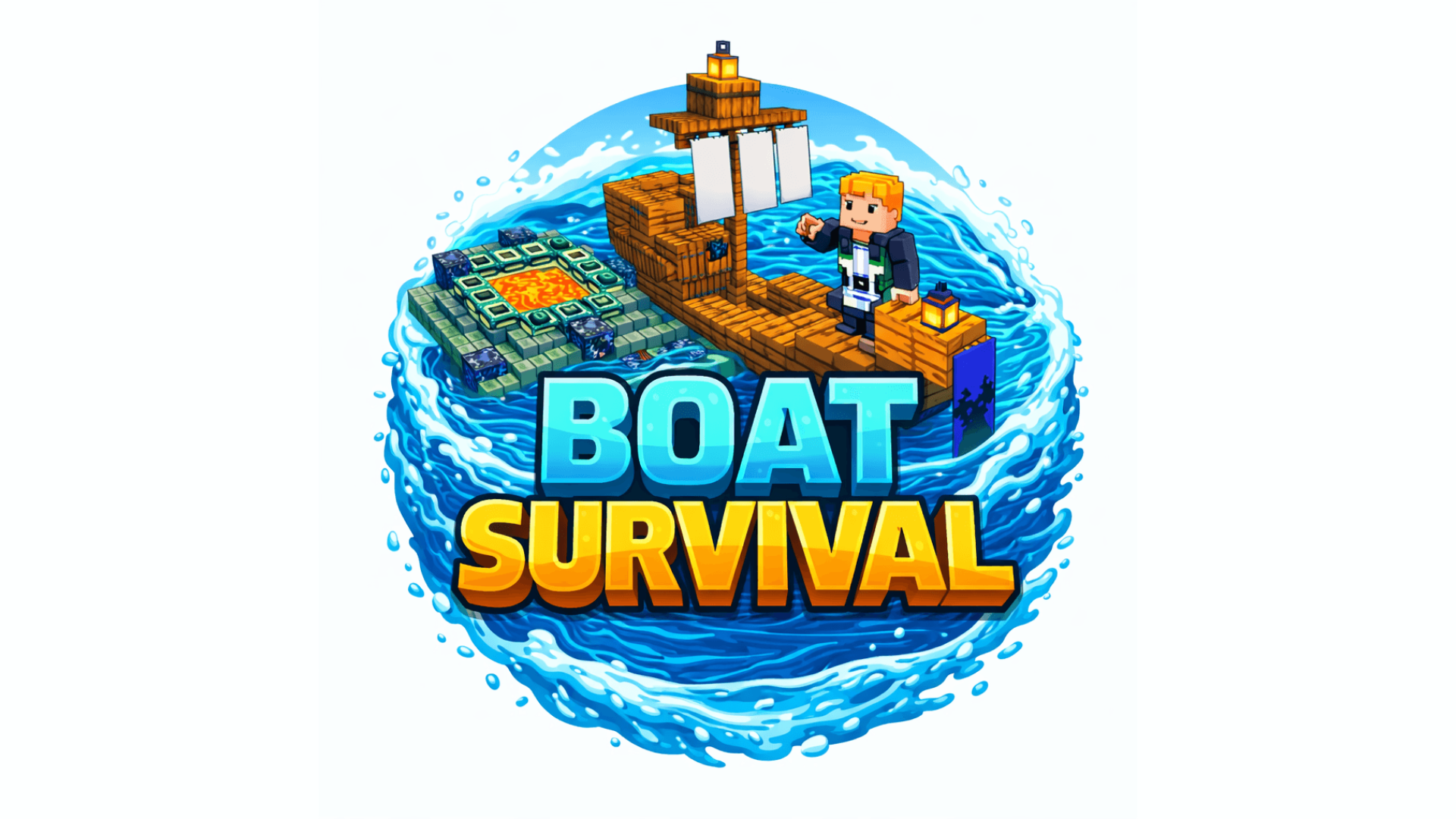 Boat Survival Map (1.21) – MCPE/Bedrock
