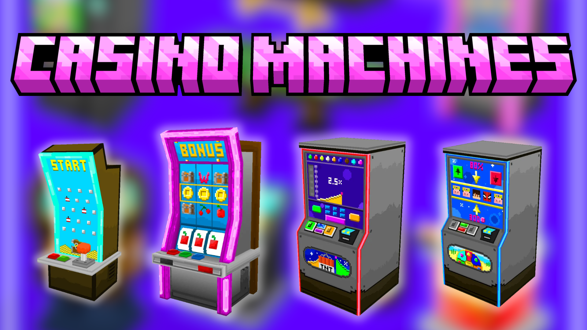 Casino Machines Texture Pack (1.21) – MCPE/Bedrock