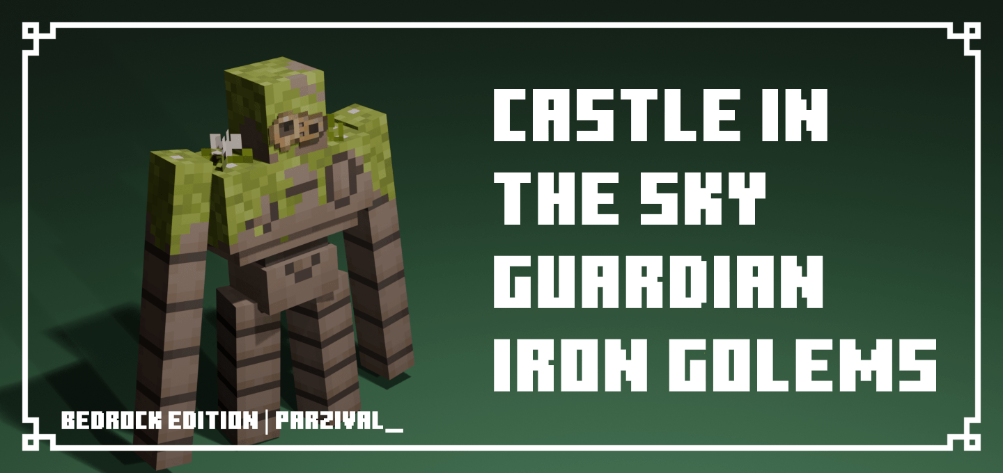 Castle in the Sky Guardian Iron Golems Texture Pack (1.21) – MCPE/Bedrock