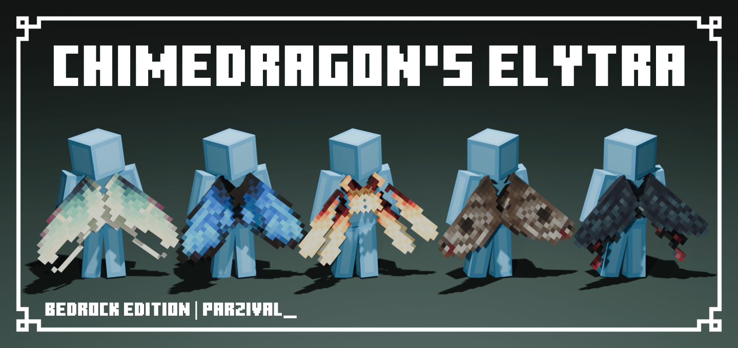 Chimedragon’s Elytra Texture Pack (26.x, 1.21) – MCPE/Bedrock
