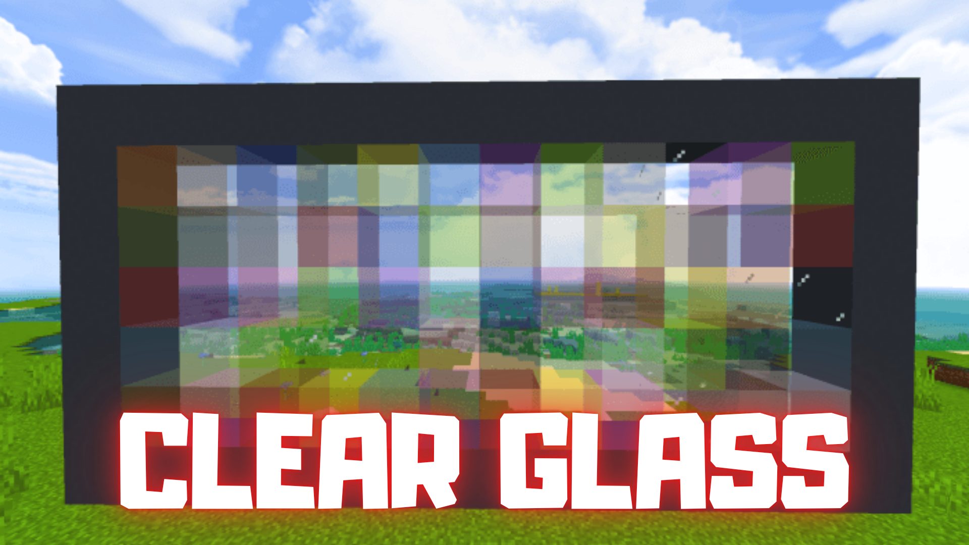 Clear Glass Texture Pack v5 (26.x, 1.21) – MCPE/Bedrock