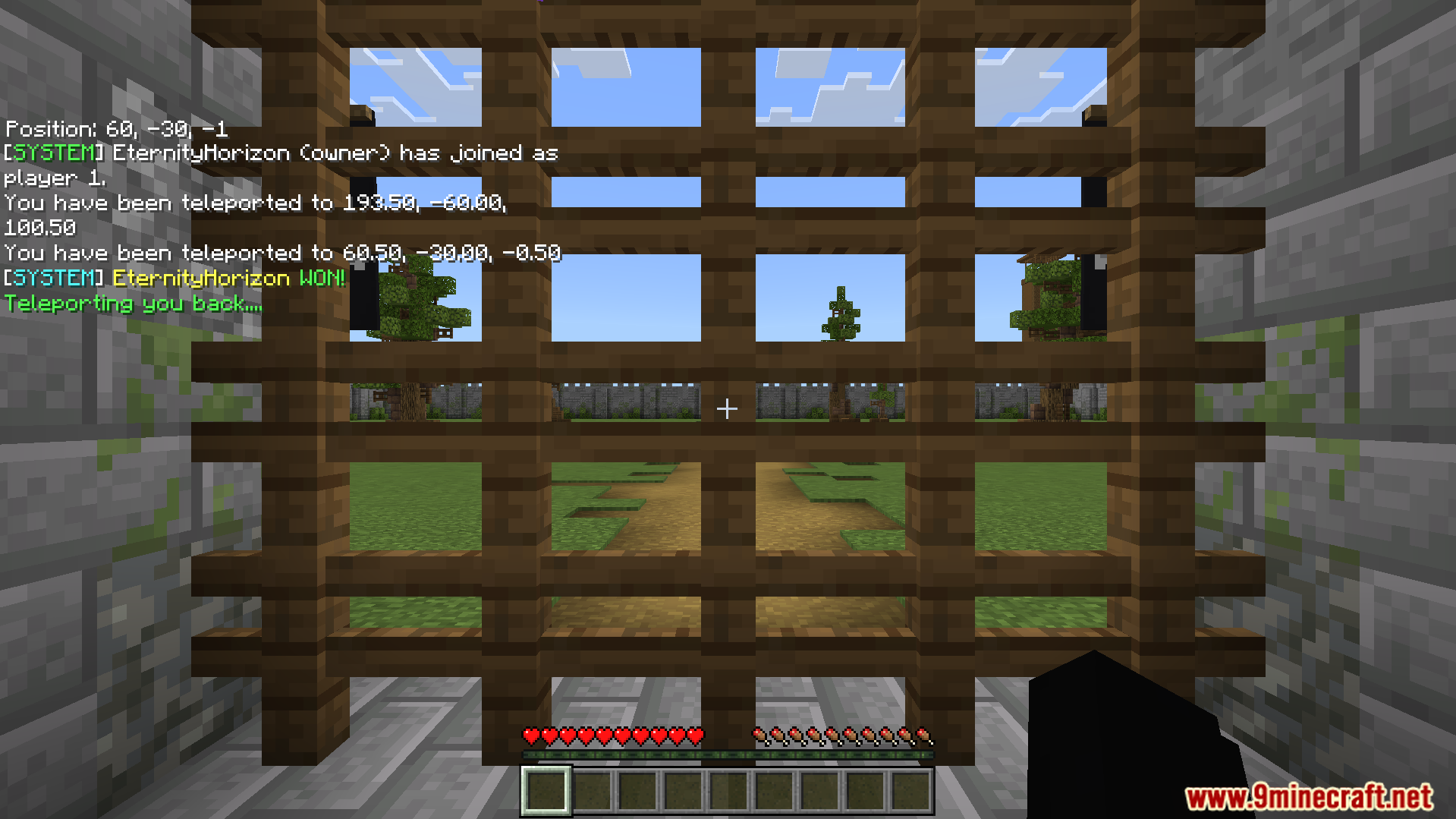 Colosseum Pvp Map Screenshot 10 A player's view of the green plains battle arena