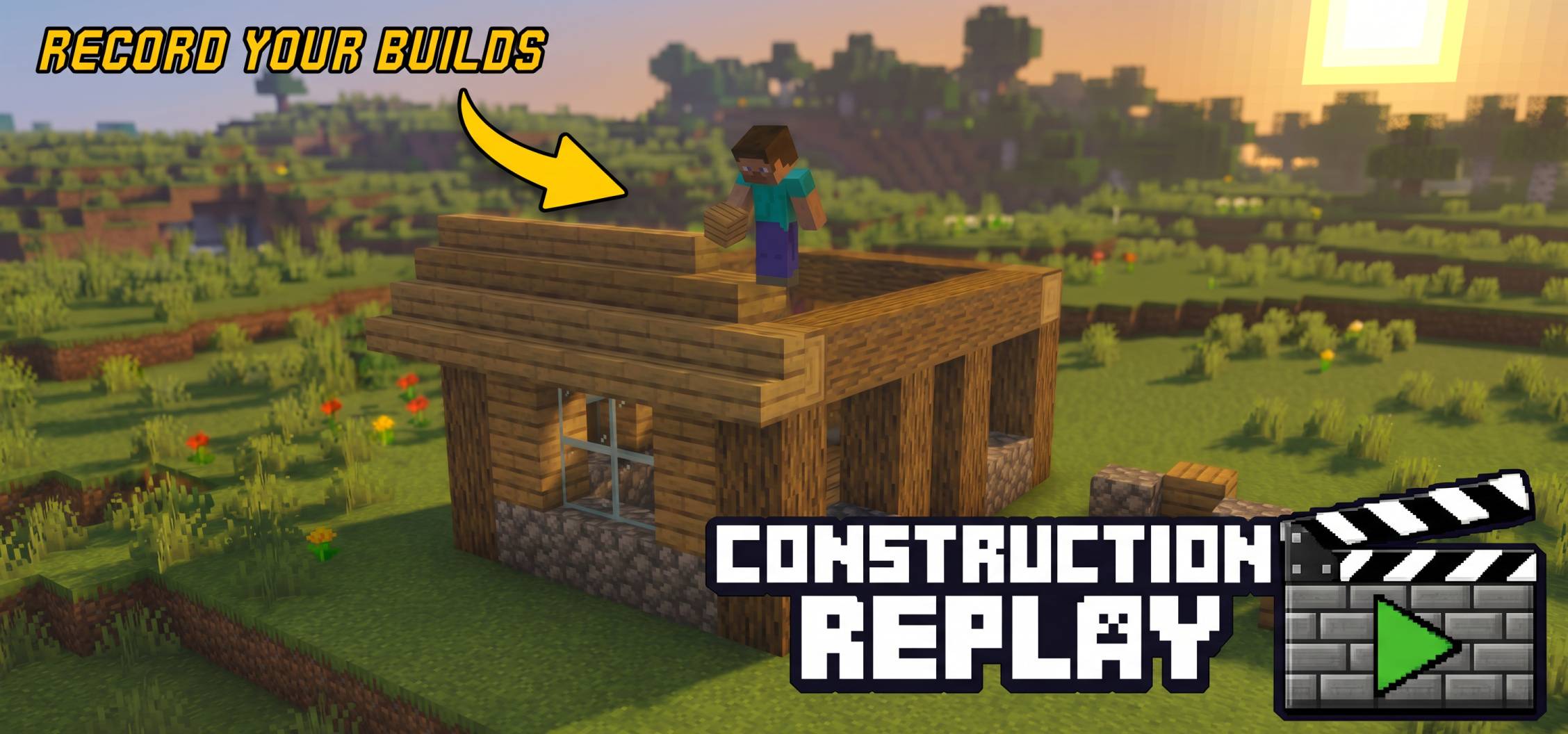 Construction Replay Addon (26.x, 1.21) – Shoot And Record Your Builds!