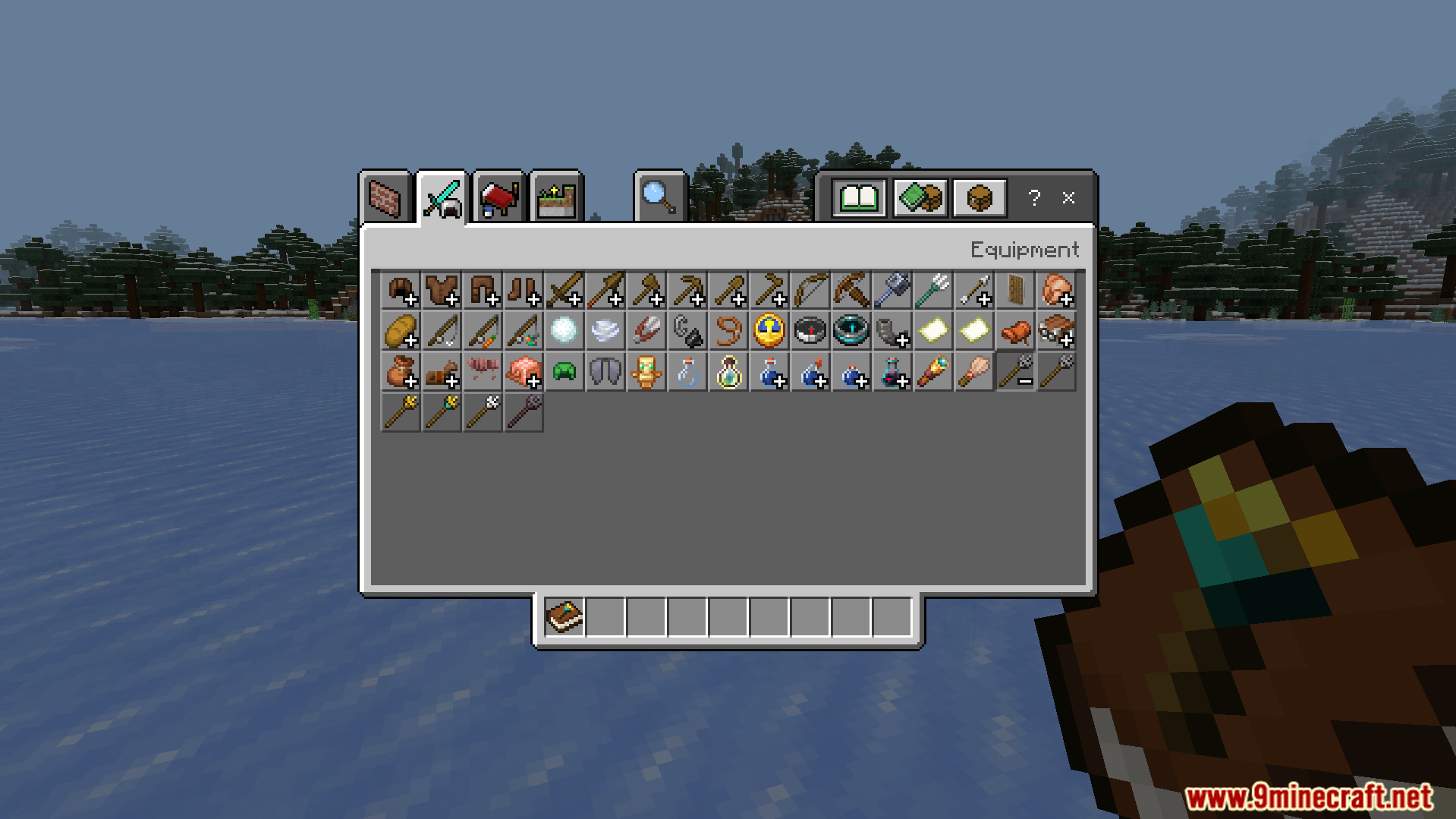 Construction Wands Addon Screenshot 4 Creative inventory screen showing the new special tools for building quickly