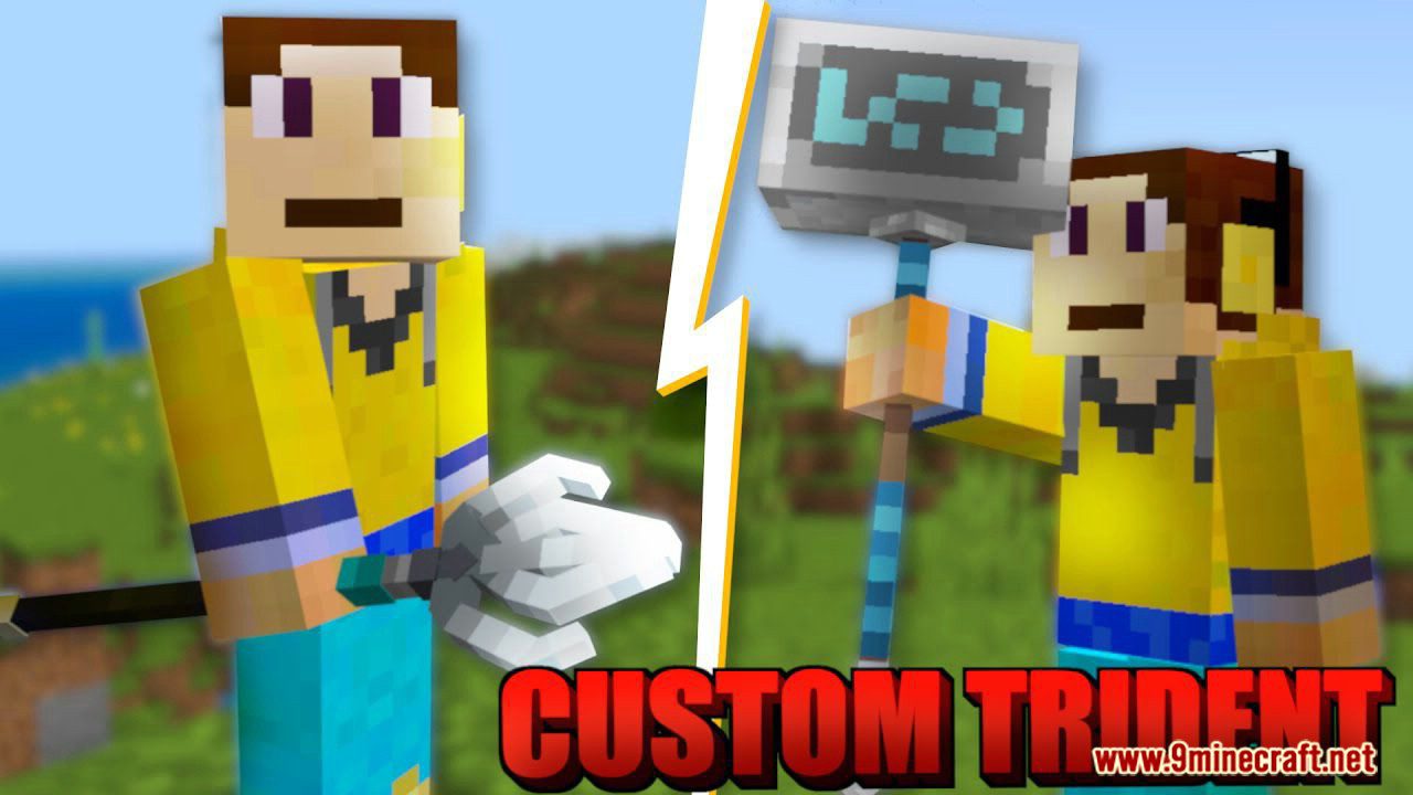 Custom 3D Trident Texture Pack (26.x, 1.19) for MCPE/Bedrock Edition