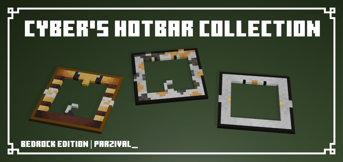 Cyber’s Hotbar Collection Texture Pack (26.x, 1.21) – MCPE/Bedrock