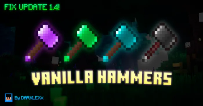 DL’s Vanilla Hammers (1.21) – MCPE/Bedrock Mod