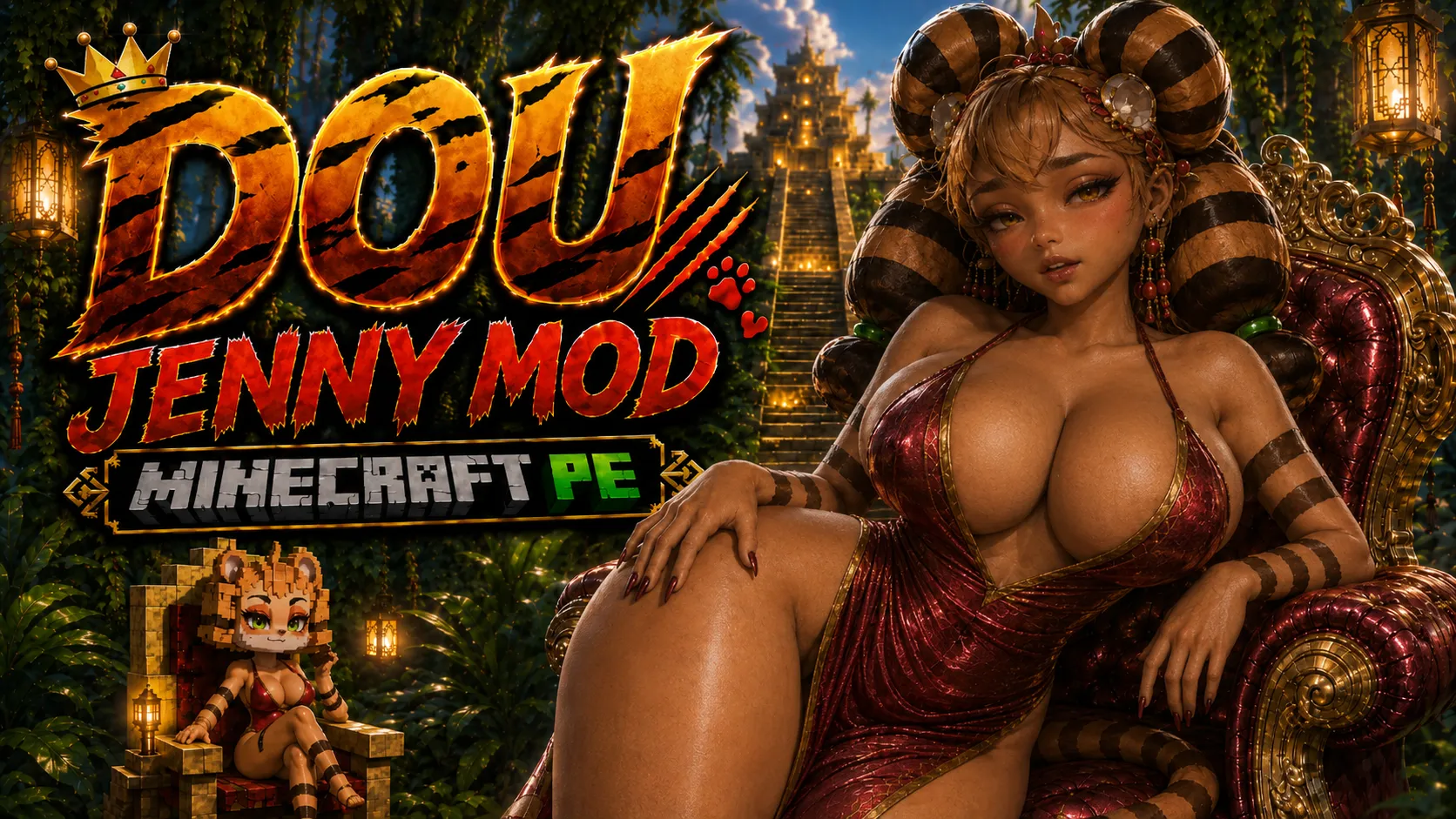 Dou Ellie Jenny Mod Minecraft PE 1.21