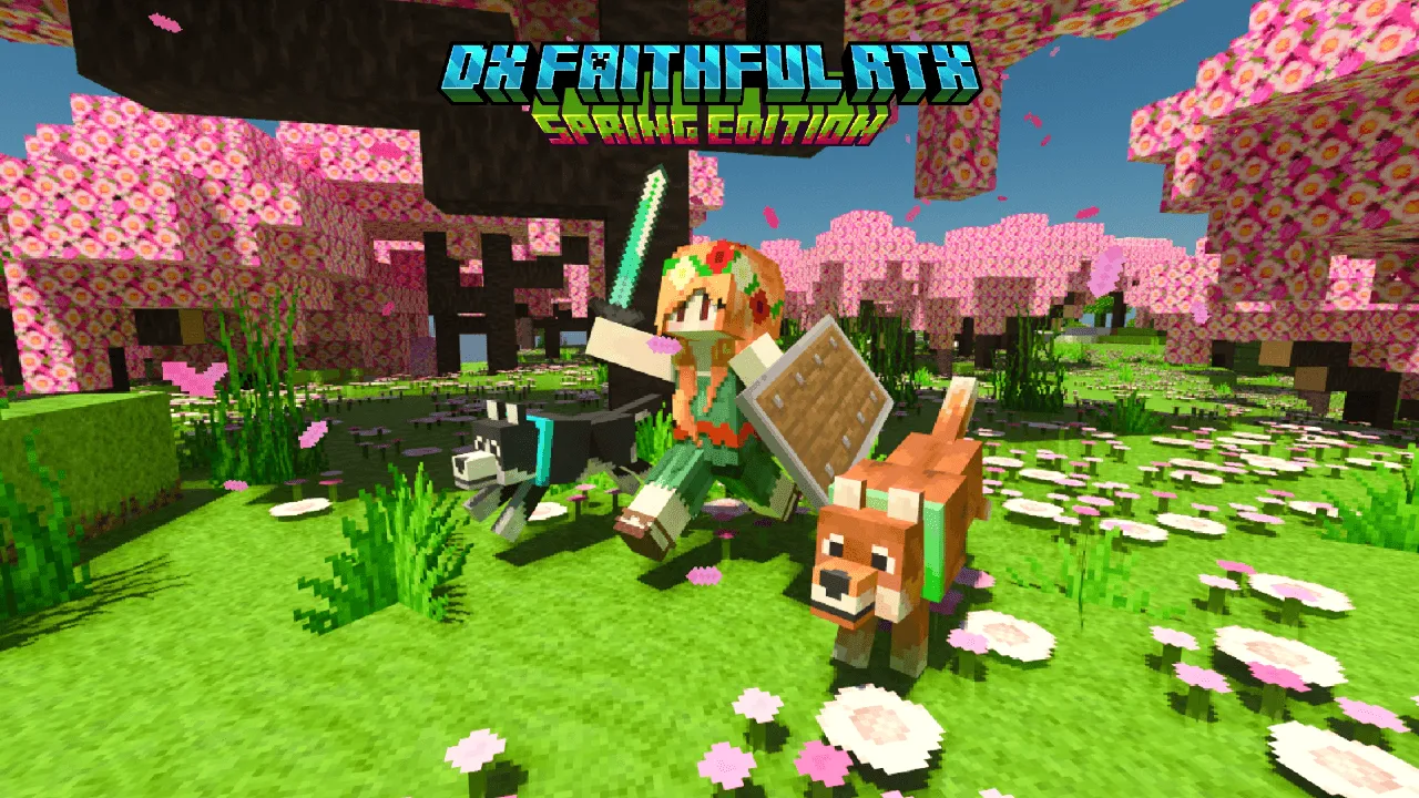 DX Faithful RTX Texture Pack (1.21) – MCPE/Bedrock