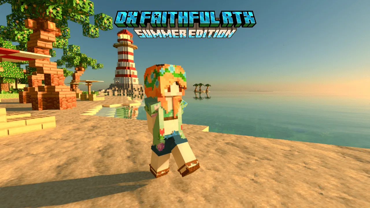 DX Faithful RTX Texture Pack (1.21) – MCPE/Bedrock