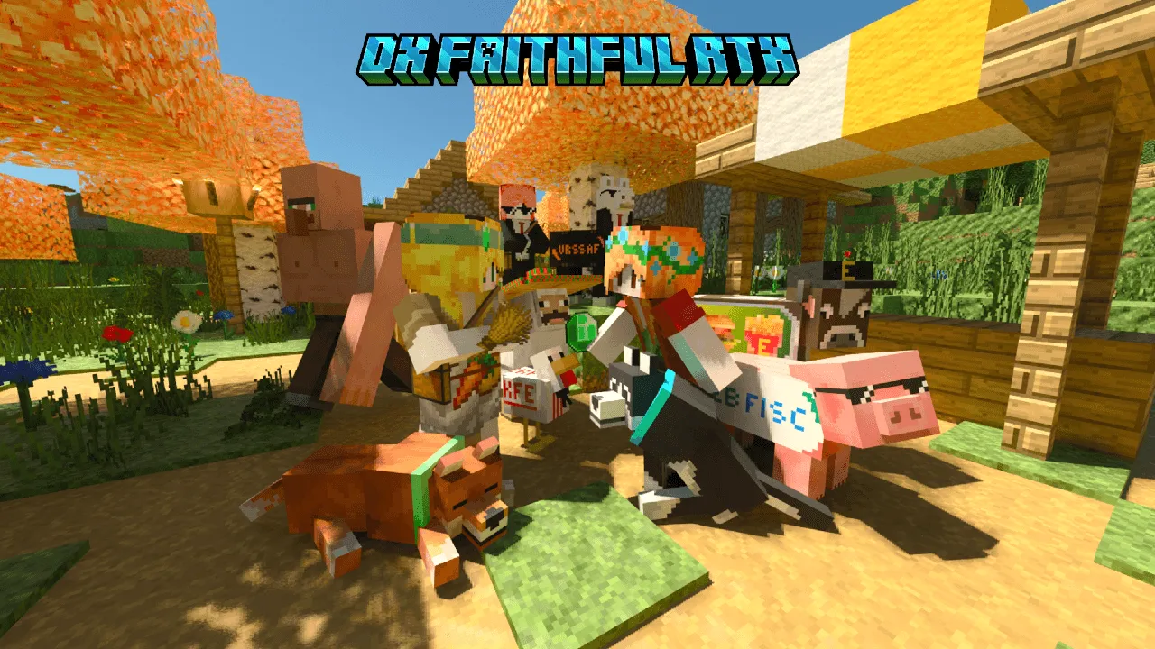 DX Faithful RTX Texture Pack (1.21) – MCPE/Bedrock