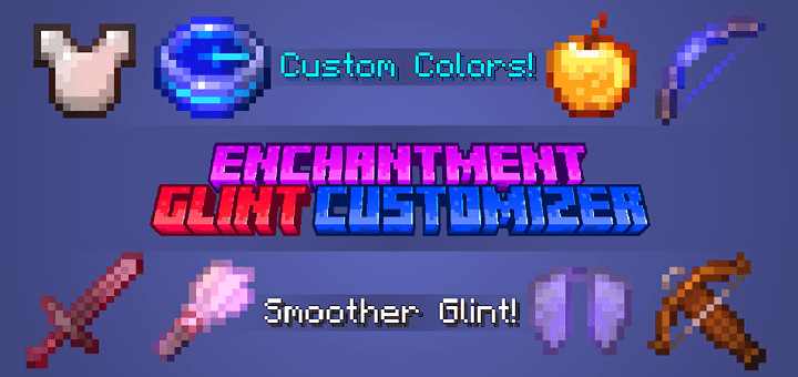 Enchantment Glint Customizer Texture Pack (1.21) – MCPE/Bedrock