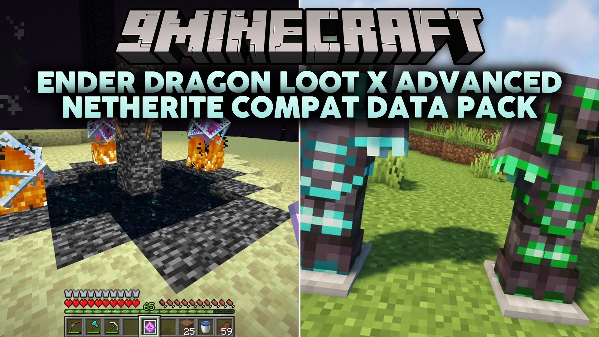 Ender Dragon Loot X Advanced Netherite Compat Data Pack (1.21.1, 1.20.1)