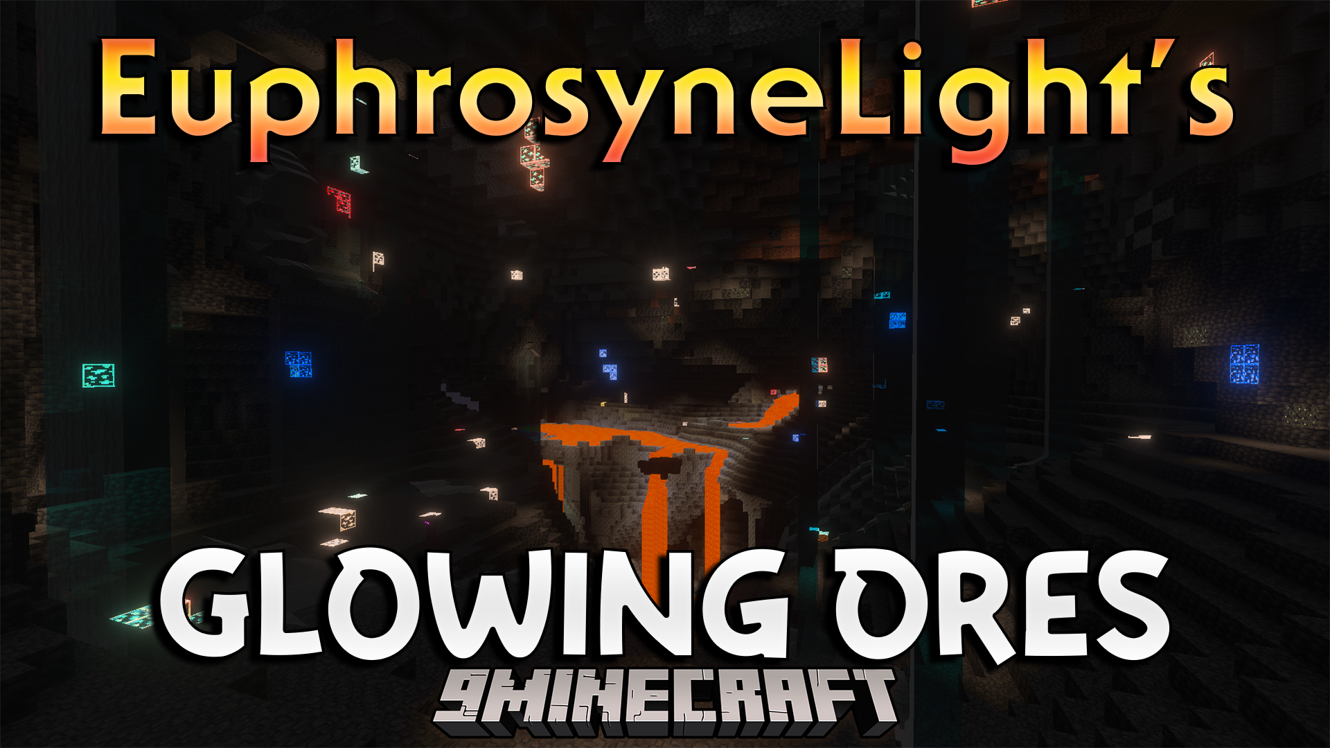 EuphrosyneLights Glowing Ores Texture Pack (26.x, 1.21) – Spot Glowing Ores In Dark Caves