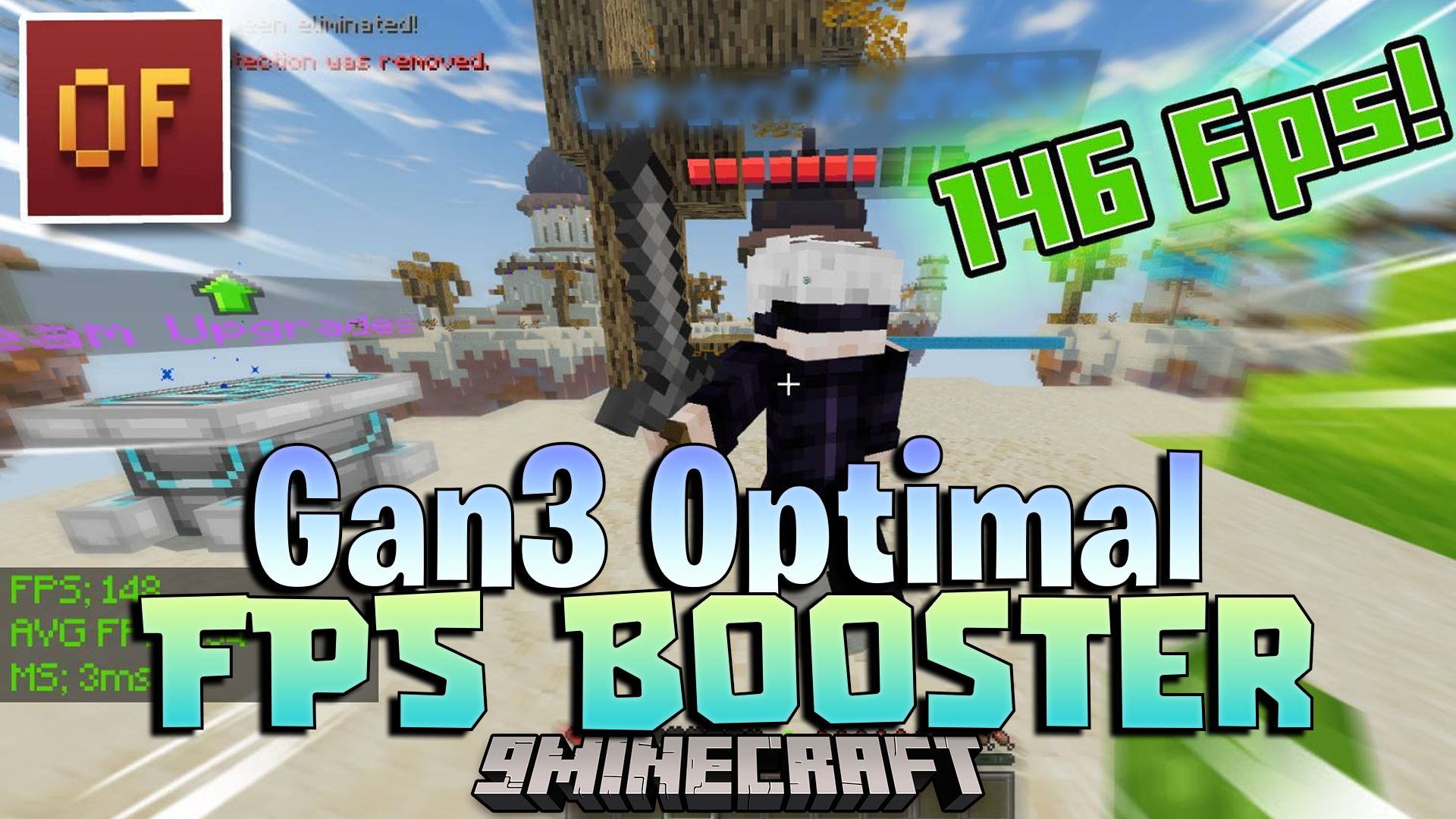 Gan3 Optimal FPS Texture Pack (26.x, 1.21) – Boost FPS And Reduce Lag for Minecraft PE