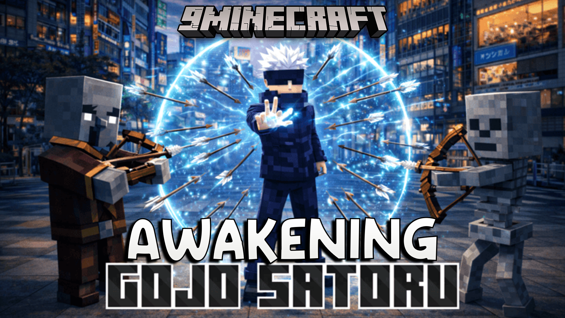 Gojo Satoru Awakening Addon (26.x, 1.21) – Master Powerful Psychic Anime Attacks