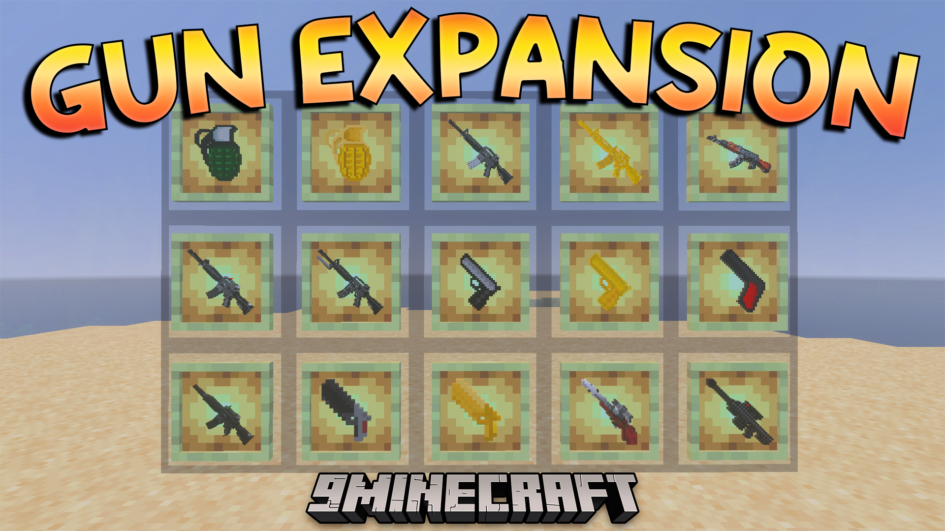 Gun Expansion Addon (26.x, 1.21) – Battle Hostile Mobs With Modern Blocky Guns for Minecraft PE