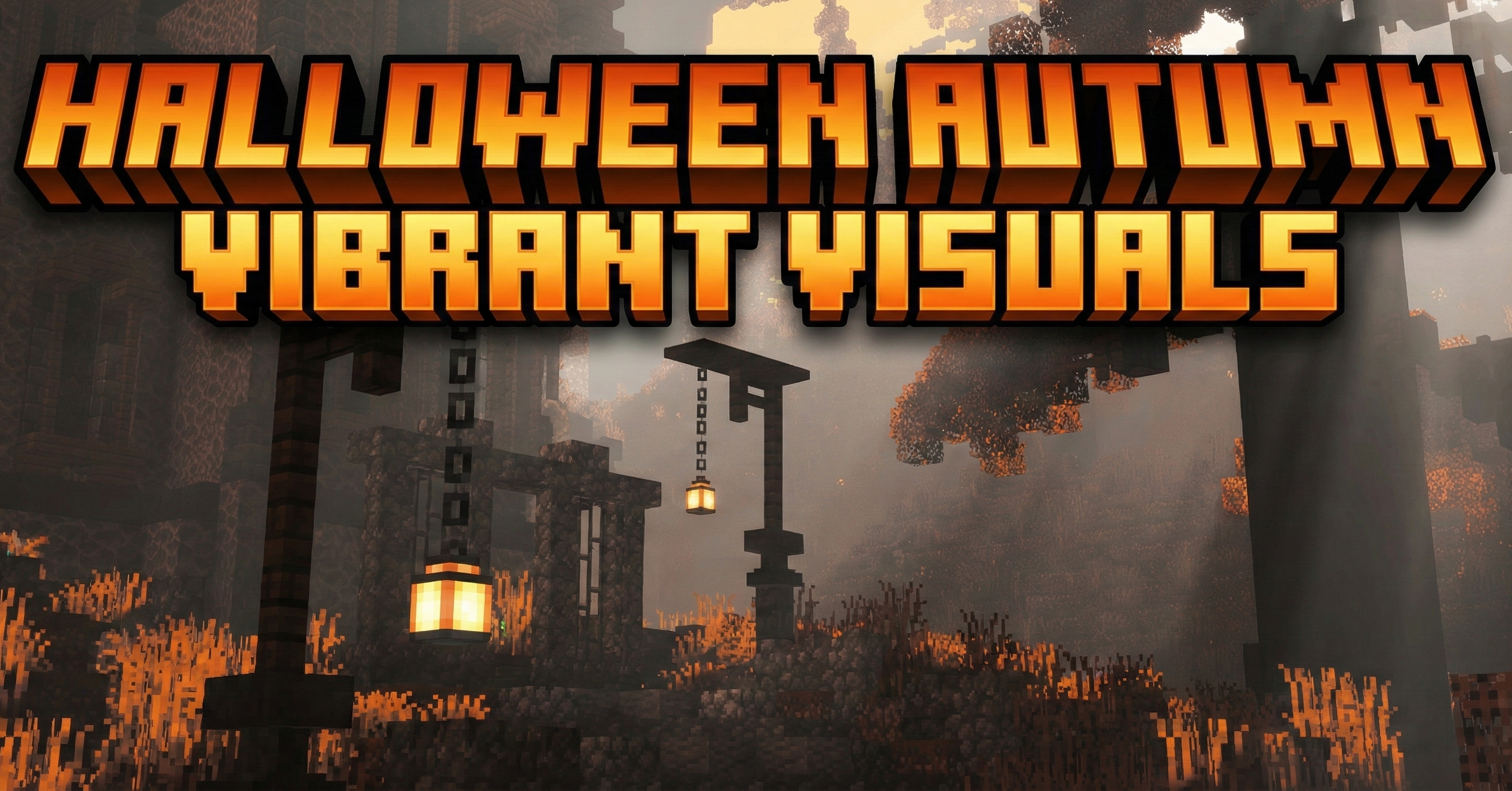 Halloween Autumn Vibrant Visuals Shader (1.21) – MCPE/Bedrock