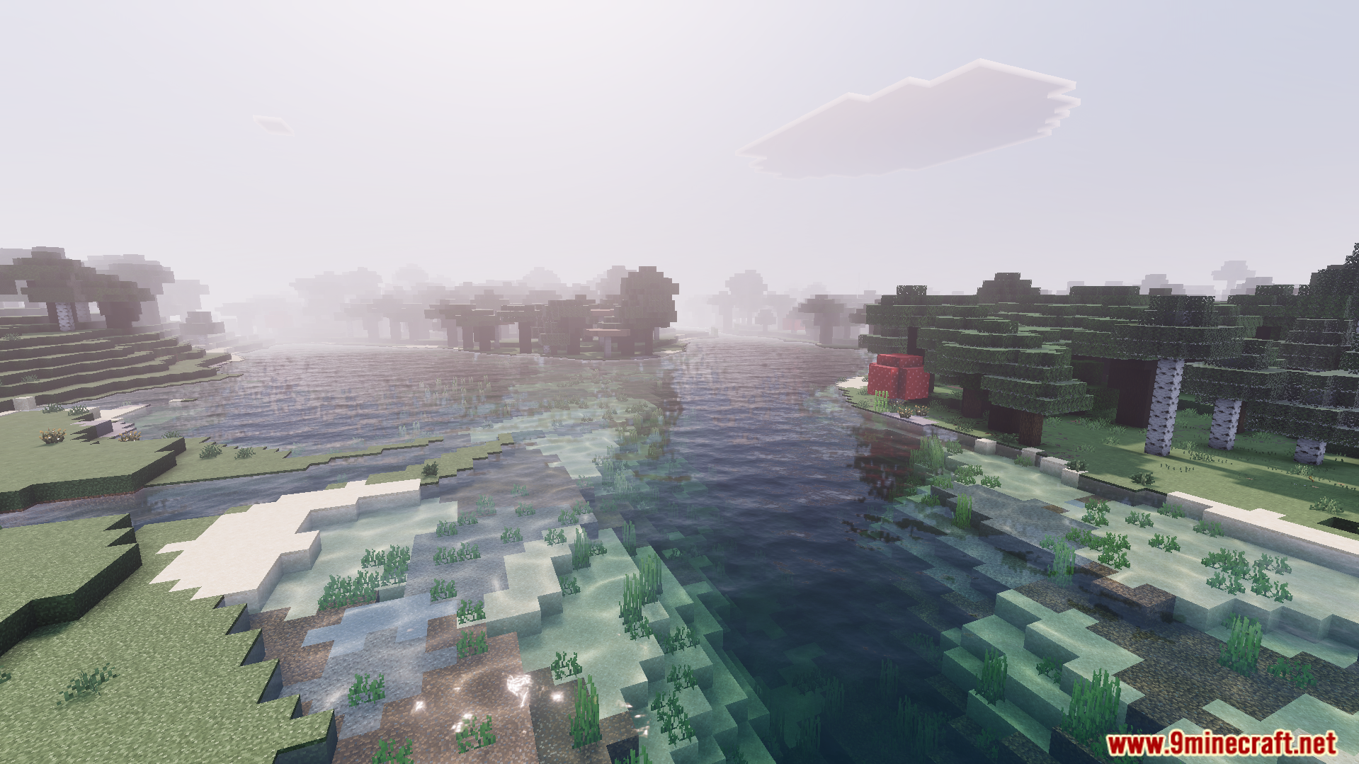 new deferred lighting system brings better lighting to a foggy river biome