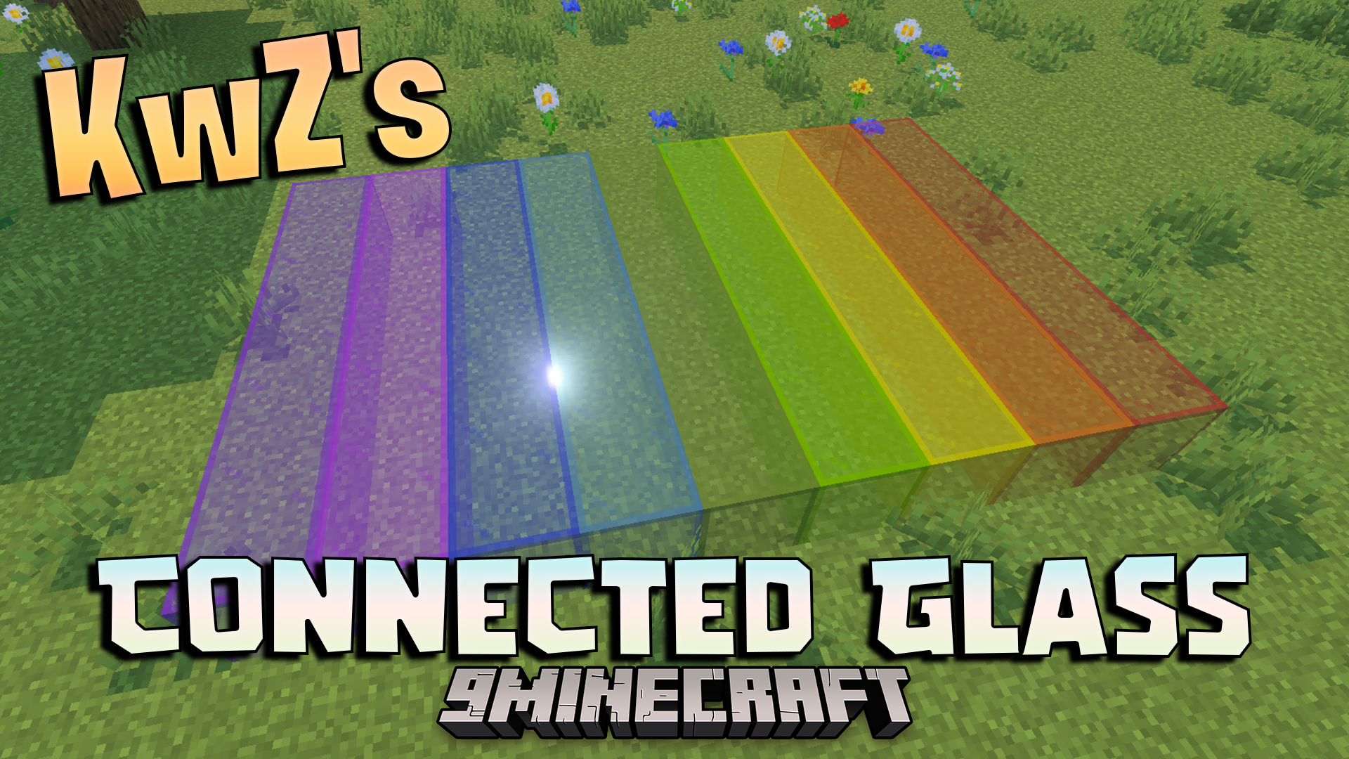 KwZs Connected Glass Addon (26.x, 1.21) – Connect Glass Blocks Without Visible Lines