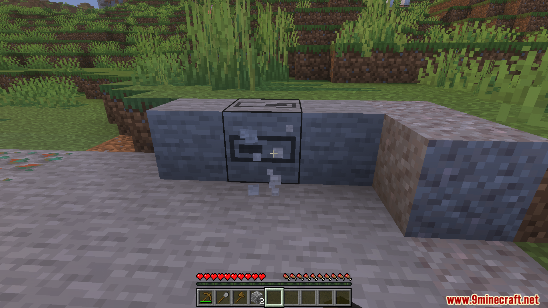 Loading Block Breaking Animation Texture Pack Screenshot 3 Loading Block Breaking Animation Texture Pack replaces cracks on a stone block