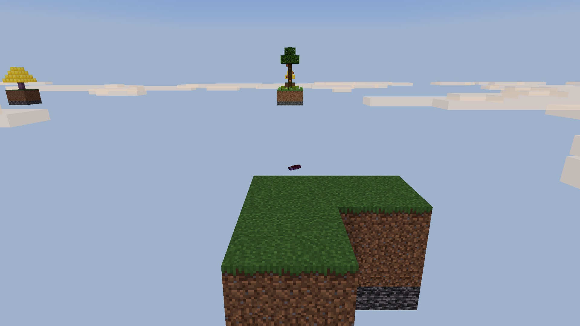 Lucky Tree Skyblock V5 Map Screenshot 5 The Lucky Tree Skyblock at sunset with warm sky tones