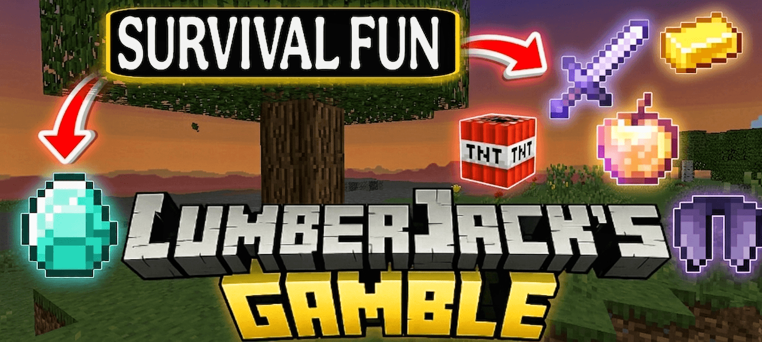Lumberjacks Gamble Addon (26.x, 1.21) – Trees Drop Random Loot