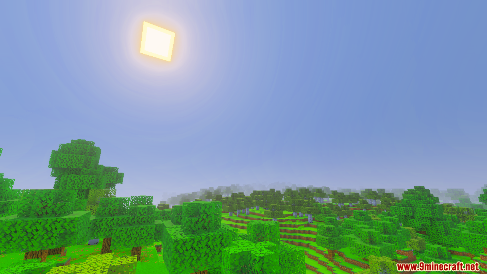 shader showing bright days with warmer and more saturated colors