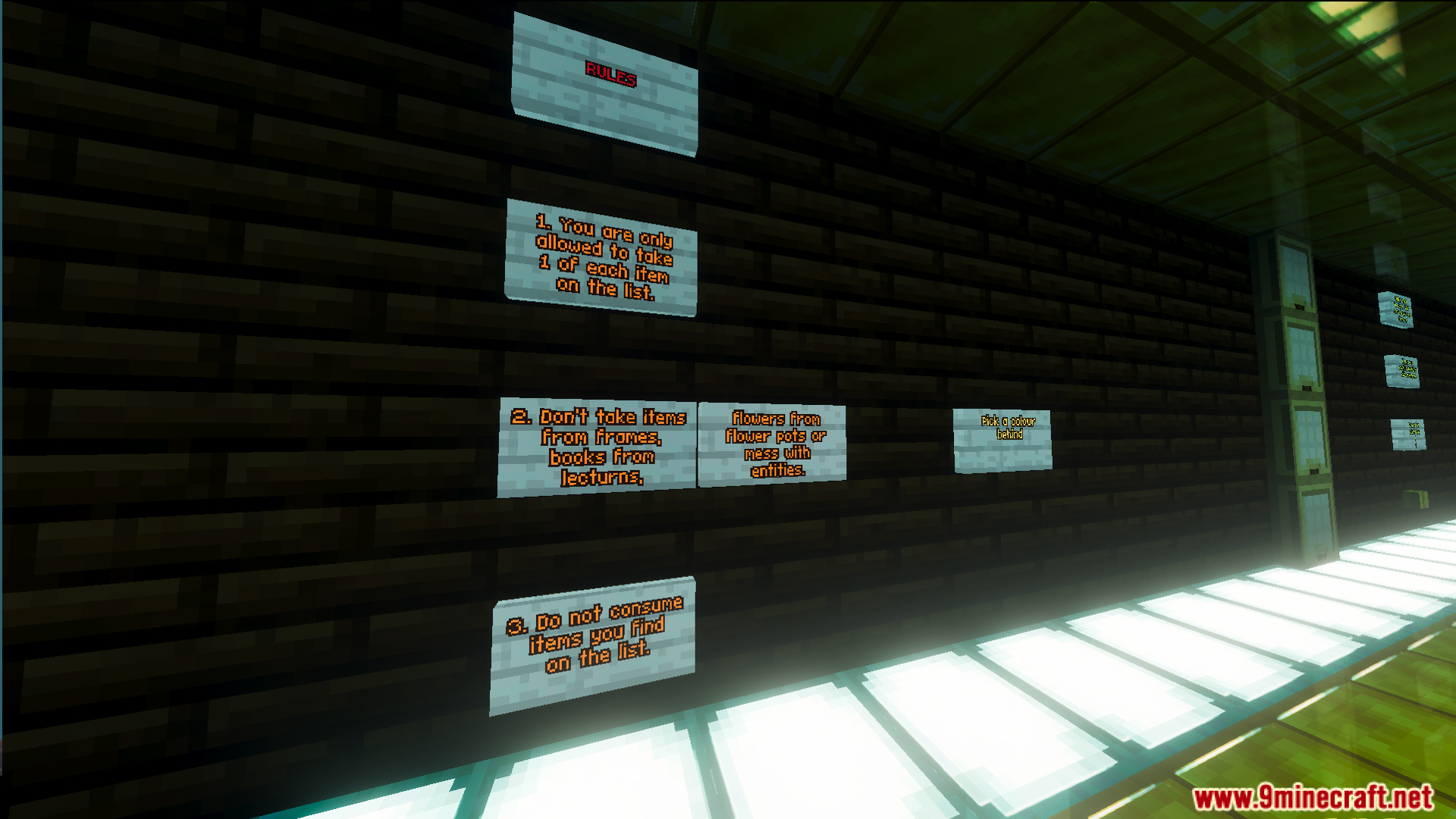 Lunar Festival Hunt Map Screenshot 11 Rules displayed on signs for the Lunar Festival Hunt Map game