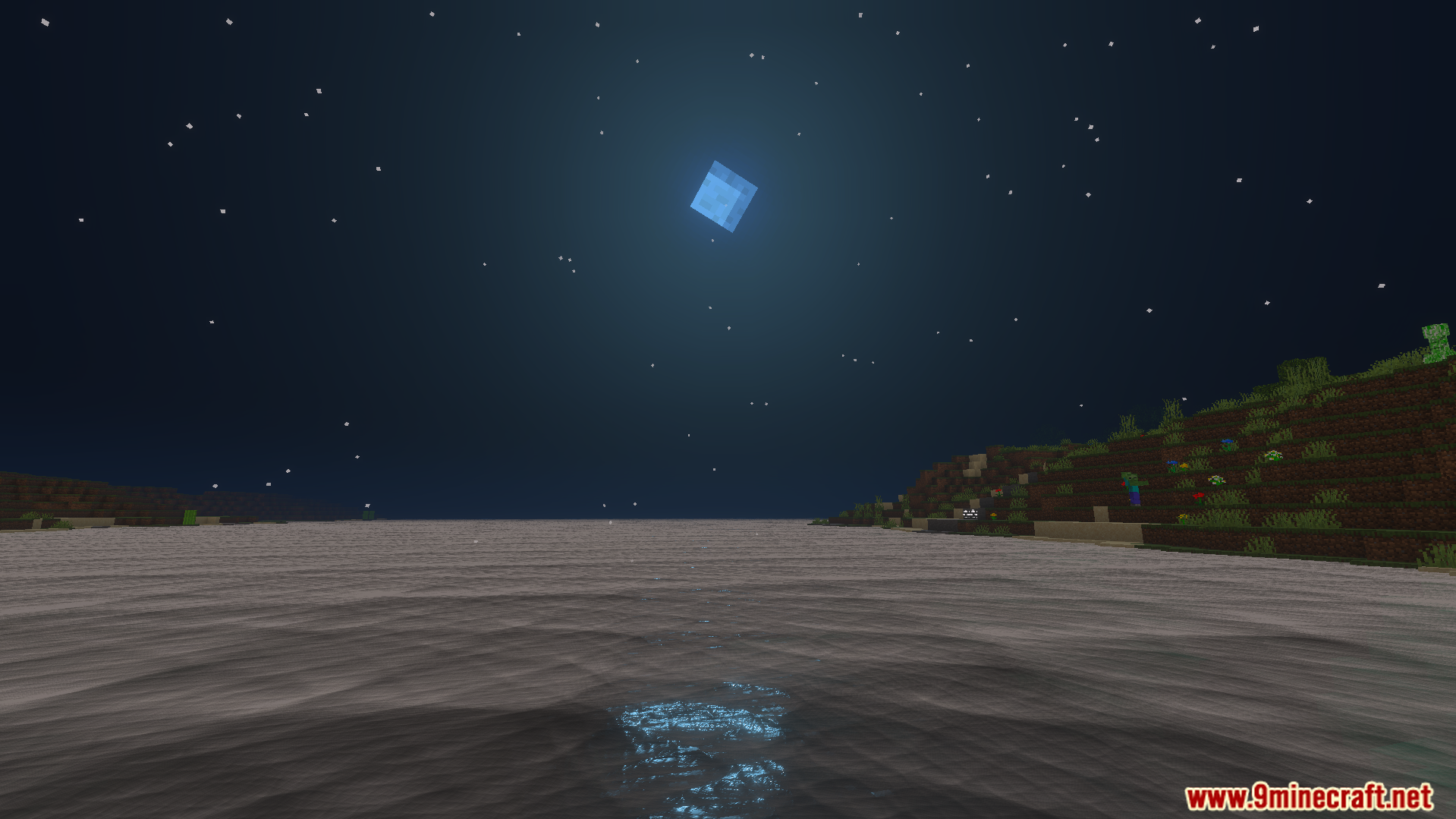 Luvid Visual Refined Texture Pack Screenshot 1 Luvid Visual Refined Texture Pack features realistic moon lighting and clear water at night