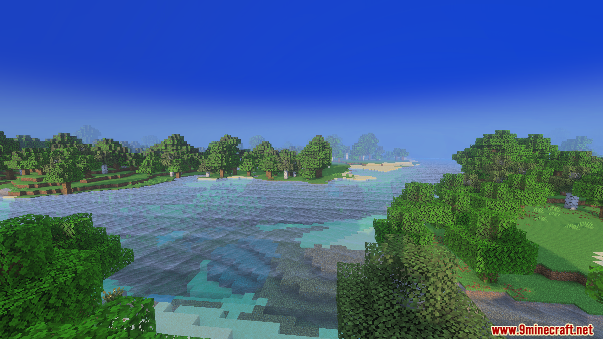 Luvid Visual Refined Texture Pack Screenshot 4 Crystal clear water and thick fog create a realistic look for the forest
