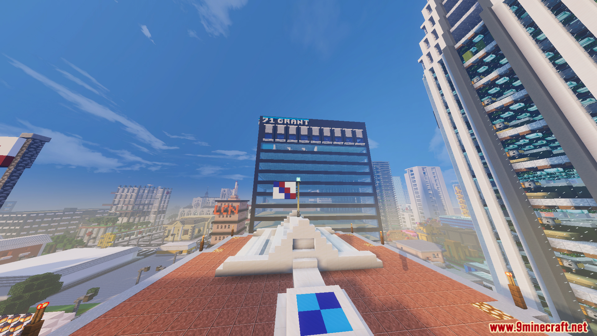 Marvis City LITE Map Screenshot 6 Rooftop view of tall skyscrapers in the nine huge districts