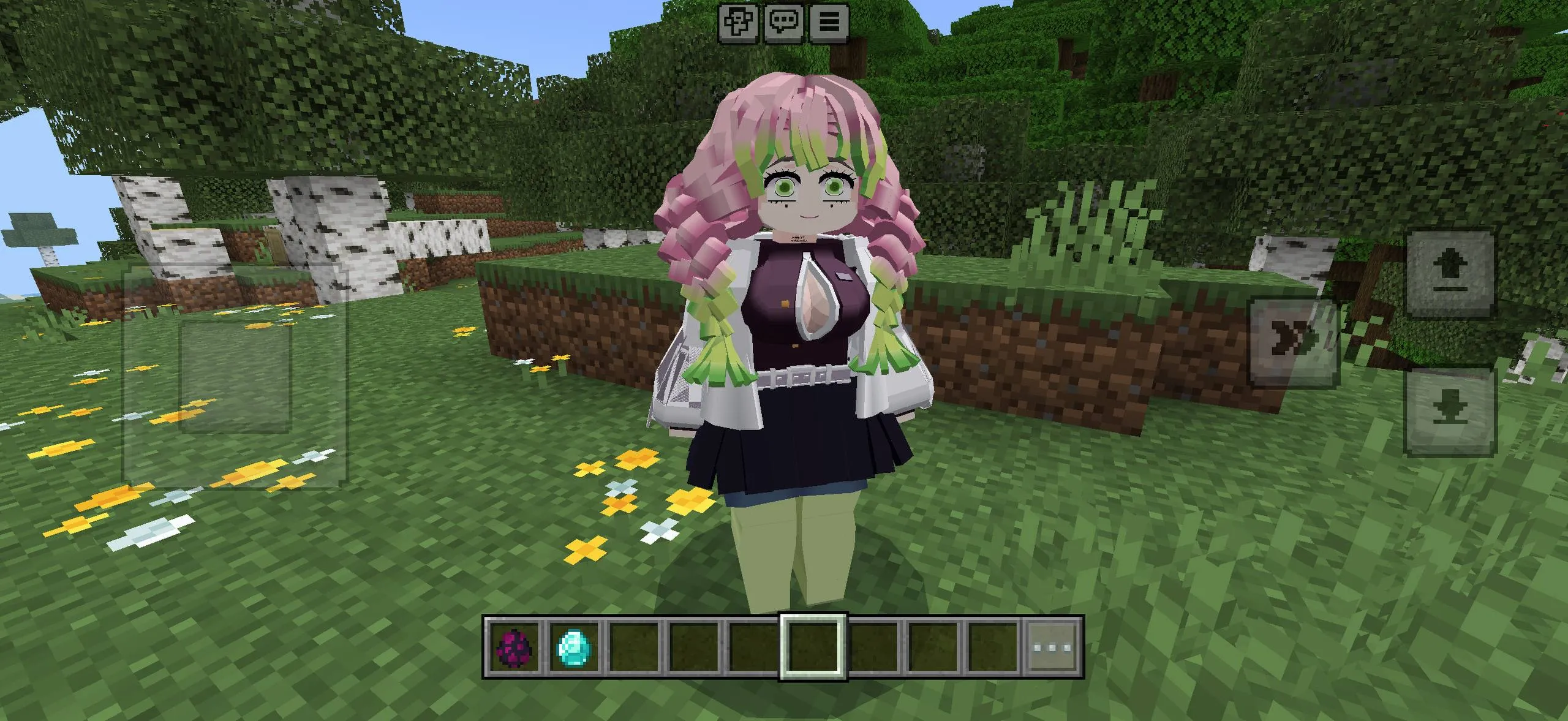 Mitsuri Kanroji Addon for Jenny Mod Minecraft PE 1.21 – MCPE Bedrock Download