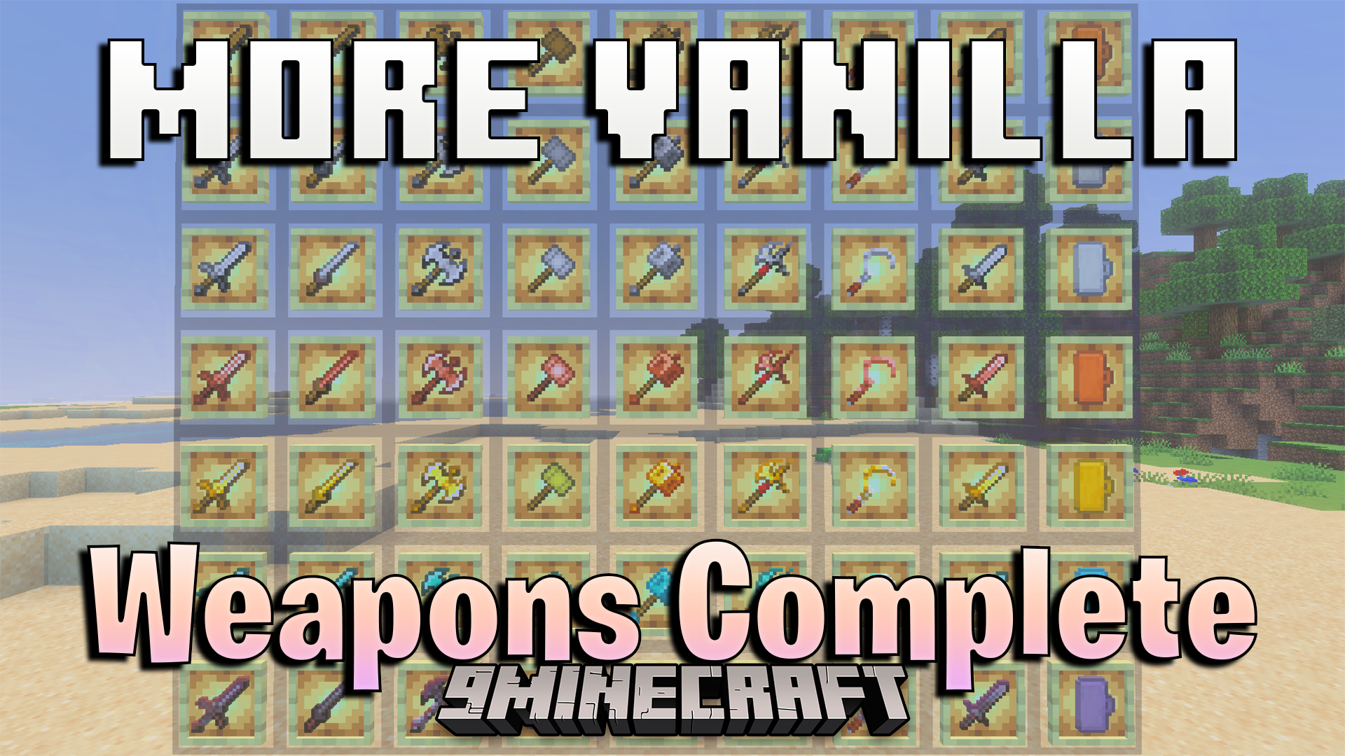 More Vanilla Weapons Complete Addon (26.x, 1.21) – Craft Custom Maces And Battle Axes
