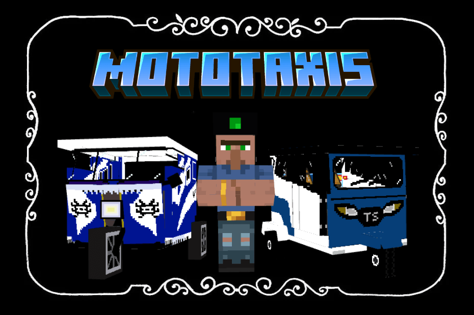 Mototaxis Addon (1.21) – MCPE/Bedrock Mod for Minecraft PE